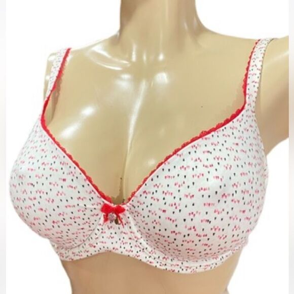 Victoria’s Secret Body Supersoft unlined Demi Underwire bra white multicolor 34C - Picture 2 of 4